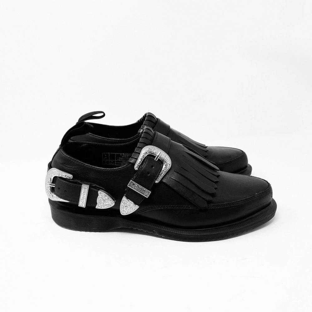 Dr. Martens DELYLAH Monk Loafer Shoes Black Buckle